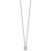 14k White Gold 2 1/2 carat Certified Lab Grown Diamond VS+ F+ Pear Complete 18 inch Four Prong Pendant Necklace